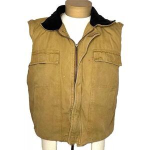 Vintage Quilted Carhartt Style Workwear Vest